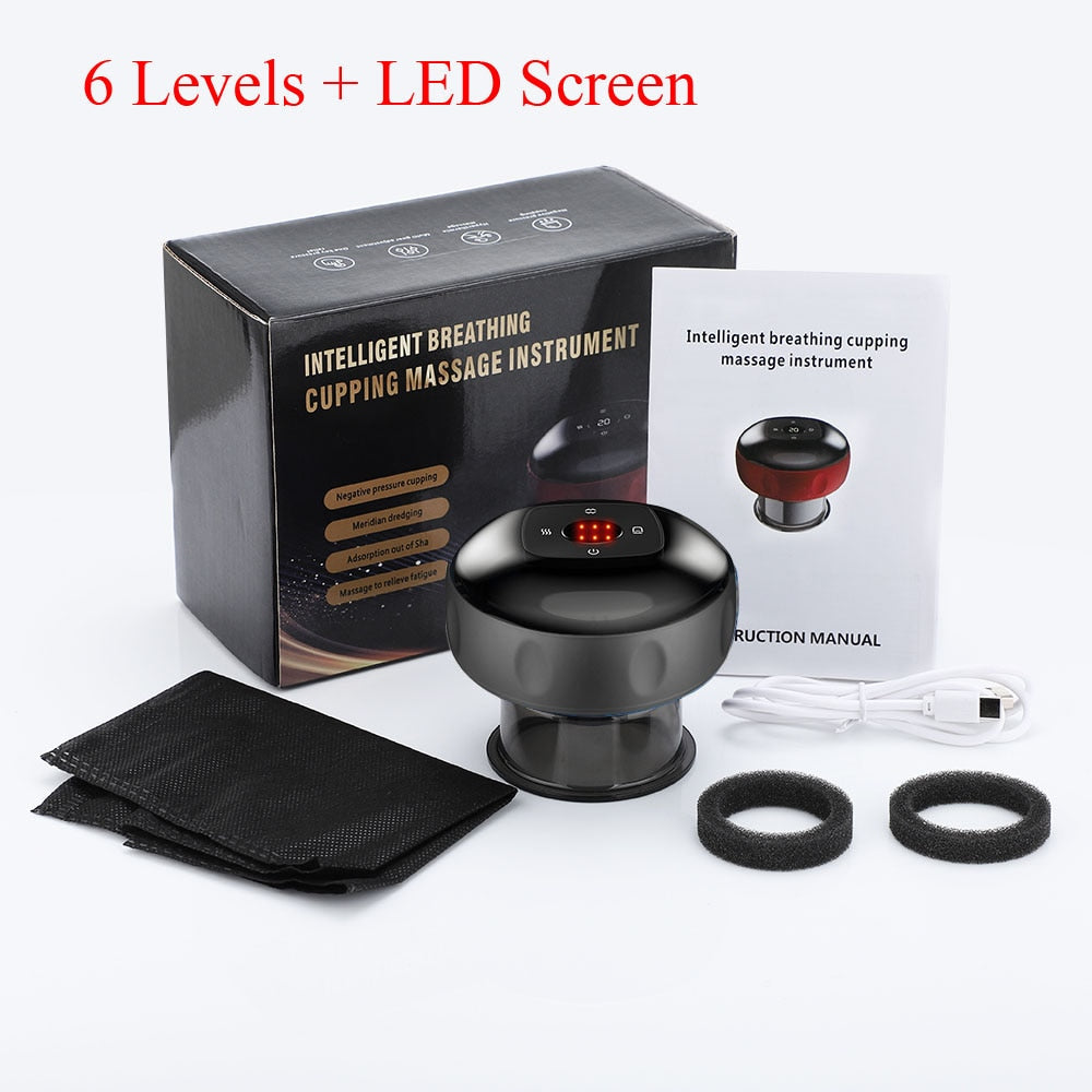 Vayra Recovery Cupping Massager — Red Light, Heat & Gua Sha