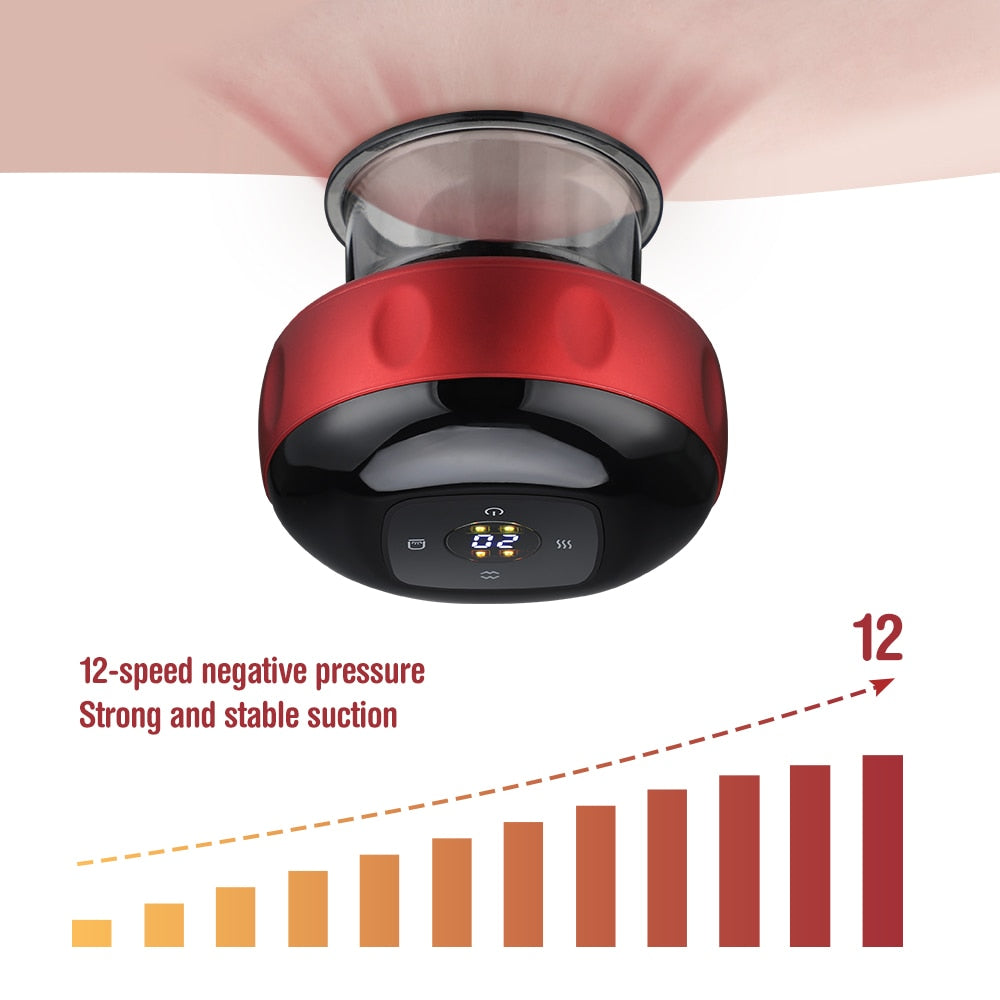 Vayra Recovery Cupping Massager — Red Light, Heat & Gua Sha