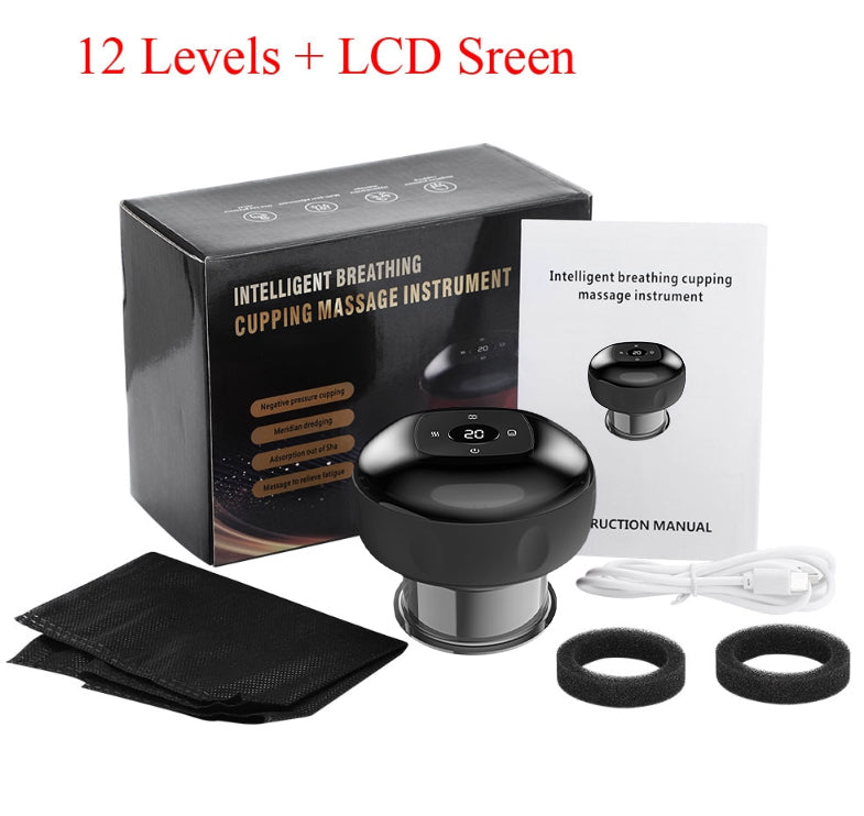 Vayra Recovery Cupping Massager — Red Light, Heat & Gua Sha