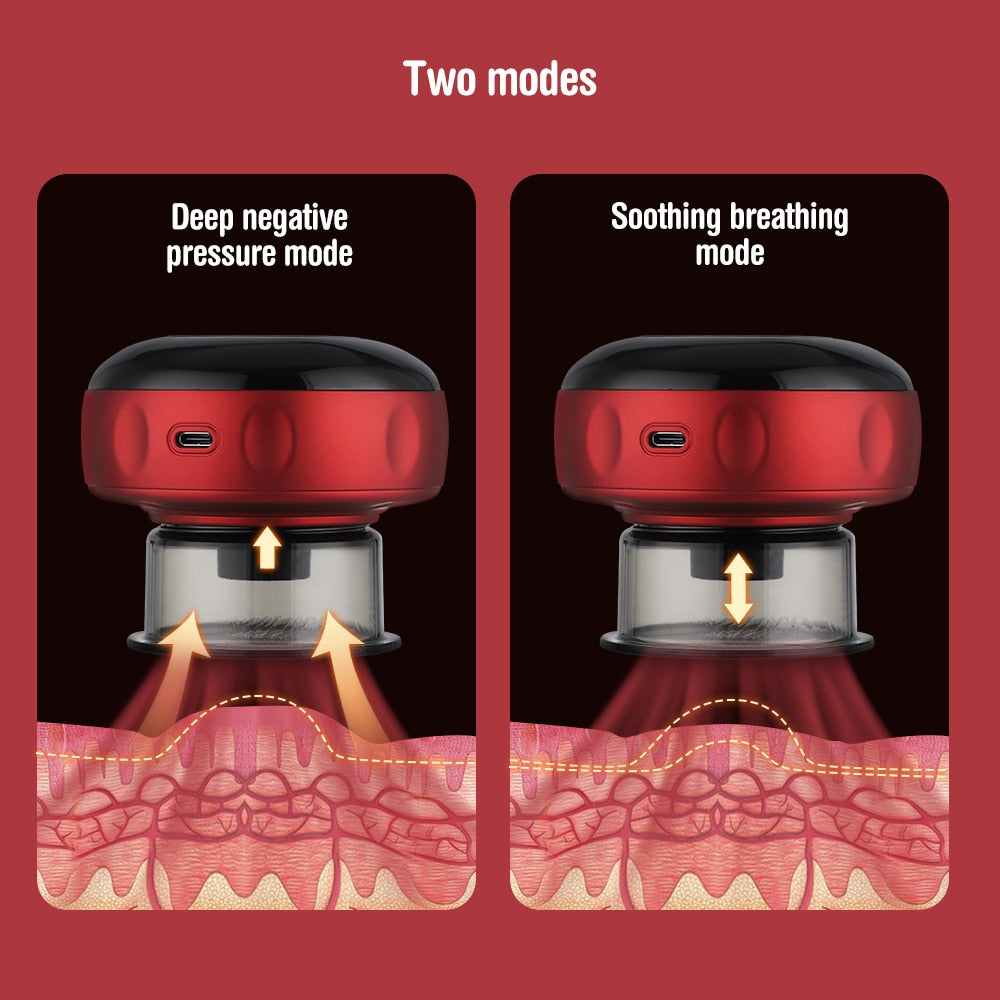 Vayra Recovery Cupping Massager — Red Light, Heat & Gua Sha