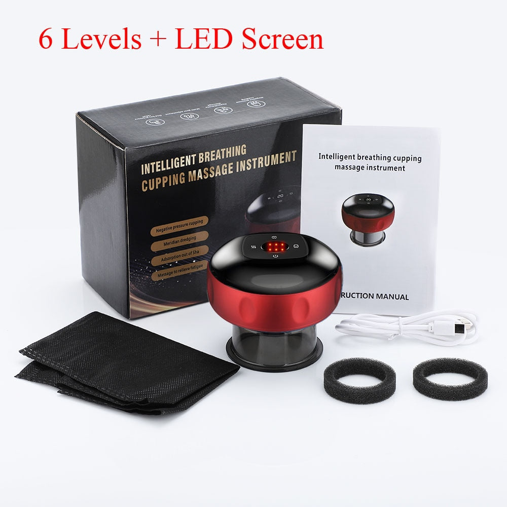 Vayra Recovery Cupping Massager — Red Light, Heat & Gua Sha