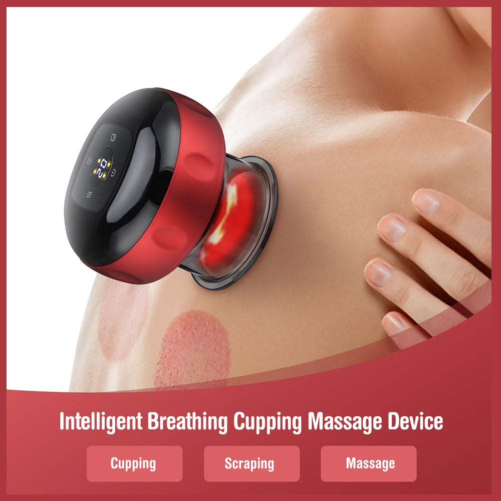 Vayra Recovery Cupping Massager — Red Light, Heat & Gua Sha